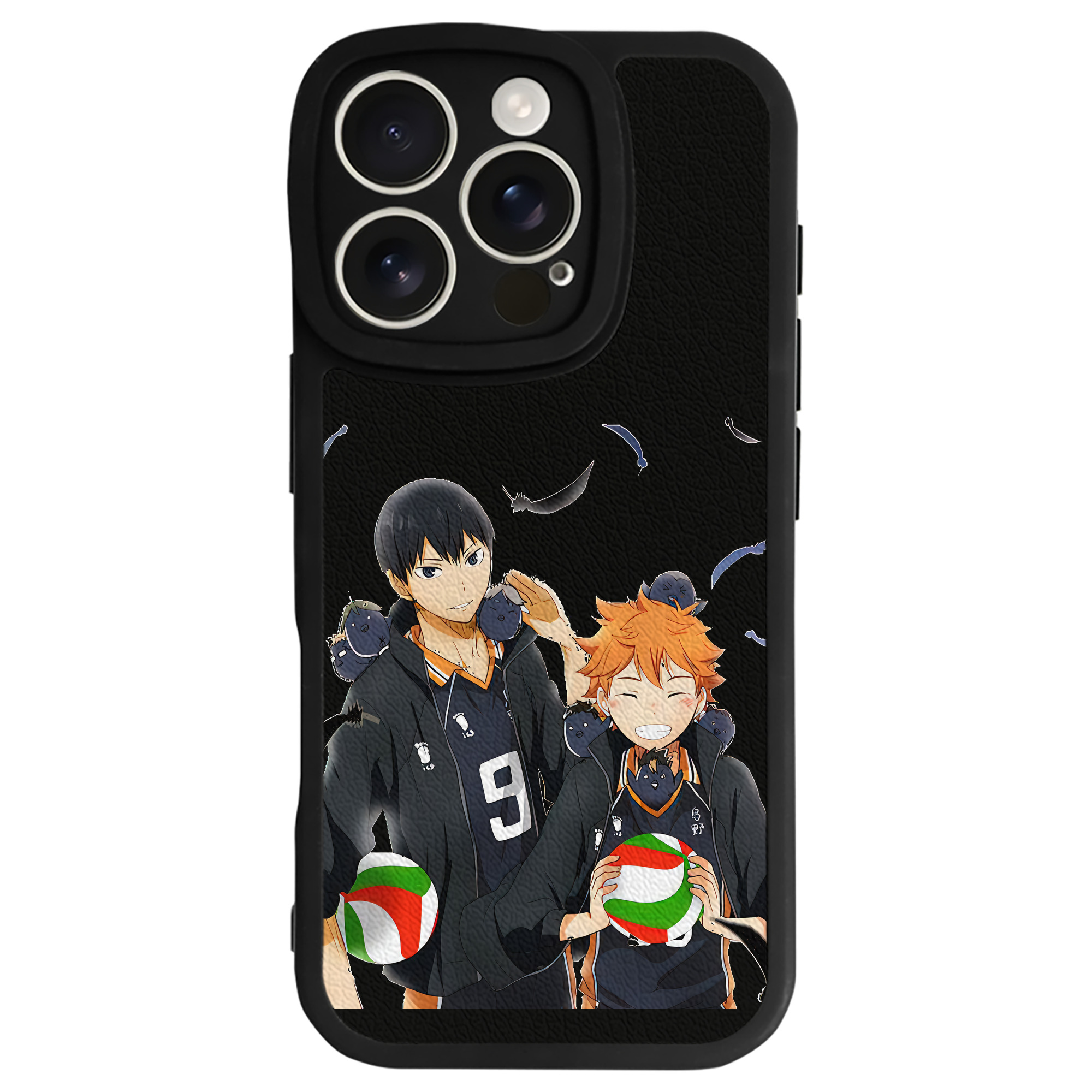 （画像用） ハイキュー!! Haikyu!! 【iPhone 16シリーズ対応】シリコンスマホケース（レザー調） 材質：シリコン